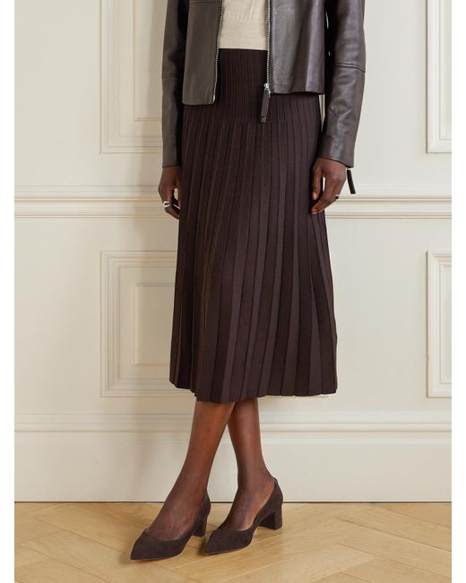 Gianvito Rossi Brown Piper 45 Suede Pumps