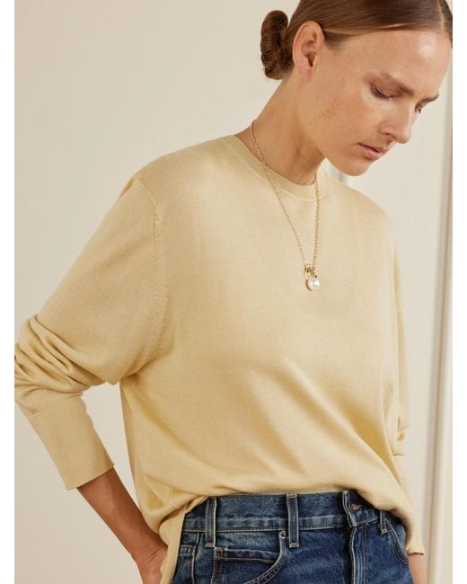 Mizuki Natural 18-Karat, Pearl And Diamond Necklace