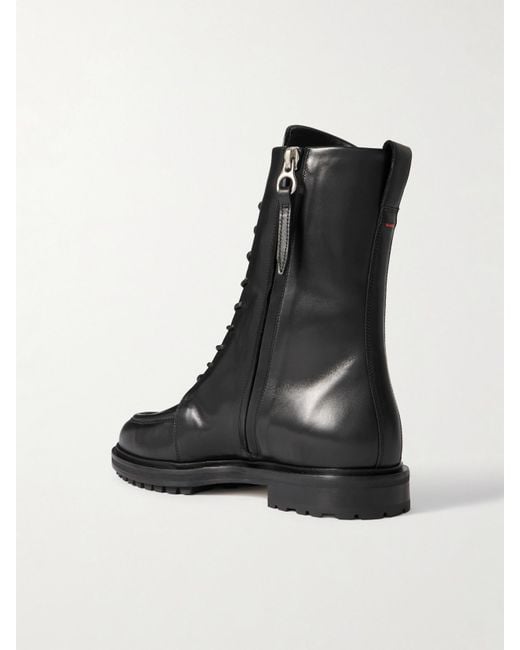 Aeyde Black Tate Schnürstiefel Aus Leder
