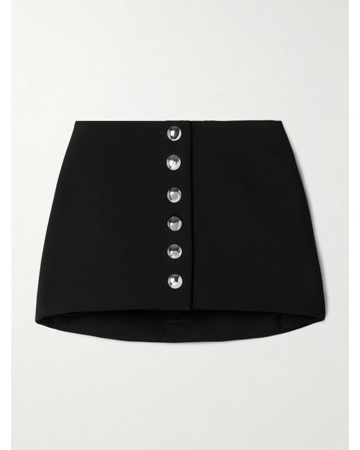 Khaite Black Jaxon Minirock Aus Cady