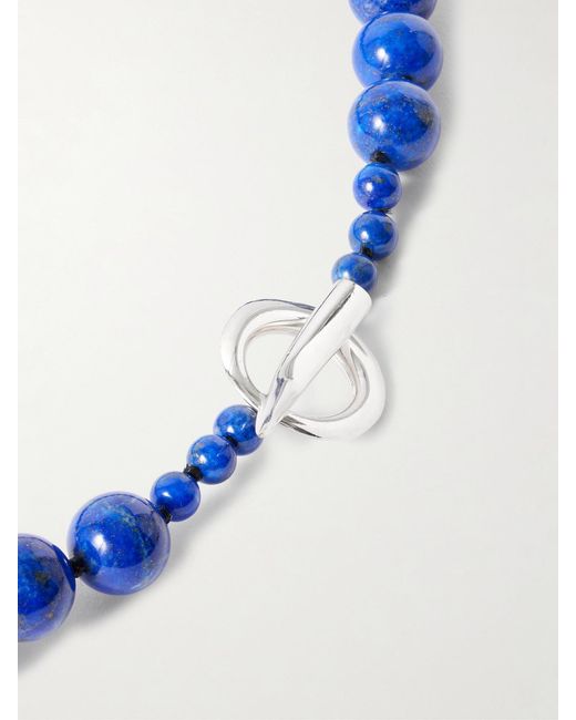 Sophie Buhai Blue Everyday Boule, Cord And Lapis Lazuli Necklace
