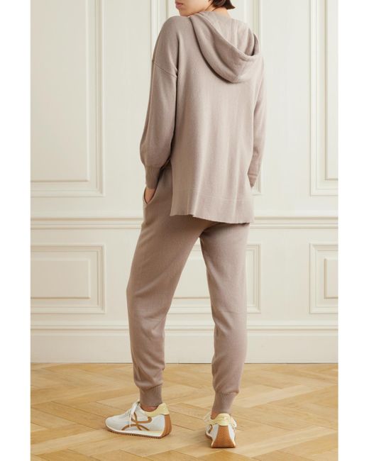 Allude Natural Cashmere Hoodie And Track Pants Set