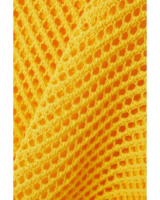 Mini-Robe En Coton Crocheté Senna A.L.C. en coloris Yellow