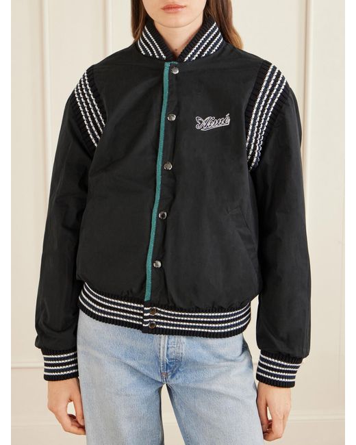 Aimé Leon Dore Green Reversible Knit Bomber