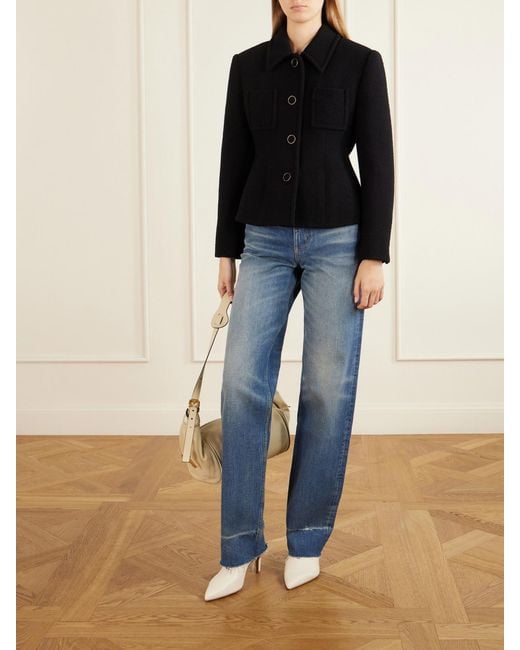 Chloé Blue High-Waist Straight-Leg Jeans