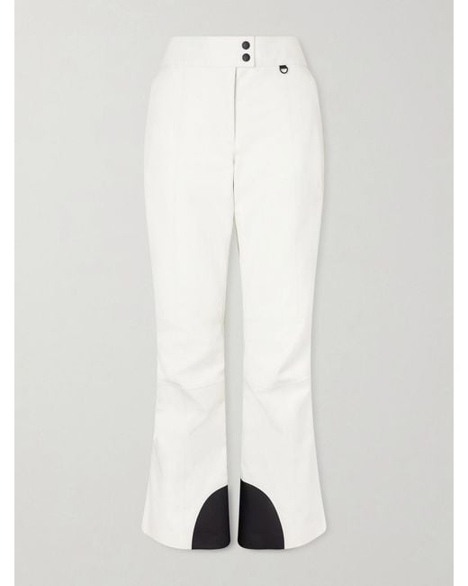 Moncler White Flared Ski Pants