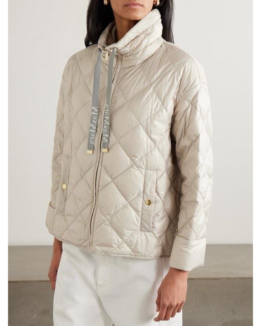 Max Mara Natural The Cube Quilted Shell Down Jacket