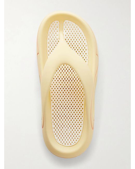 Rabanne Natural 3D Logo-Embossed Thong Sandals