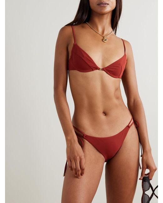 Kiki de Montparnasse Demi Embellished Underwired Bikini Top