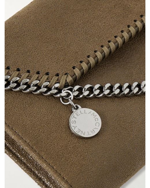 Sac Porté Épaule En Matière Végétarienne À Chaîne Falabella Mini Stella McCartney en coloris White