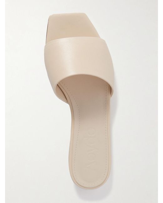 Aeyde Natural Anna Leather Sandals