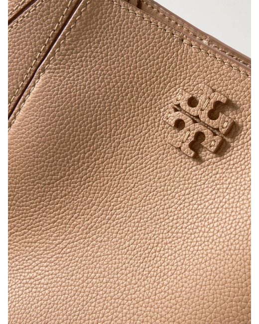 Tory Burch Natural Mcgraw Kleine Schultertasche Aus Strukturiertem Leder