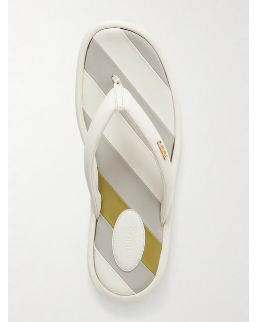 Tod's Natural Leather Flip Flop