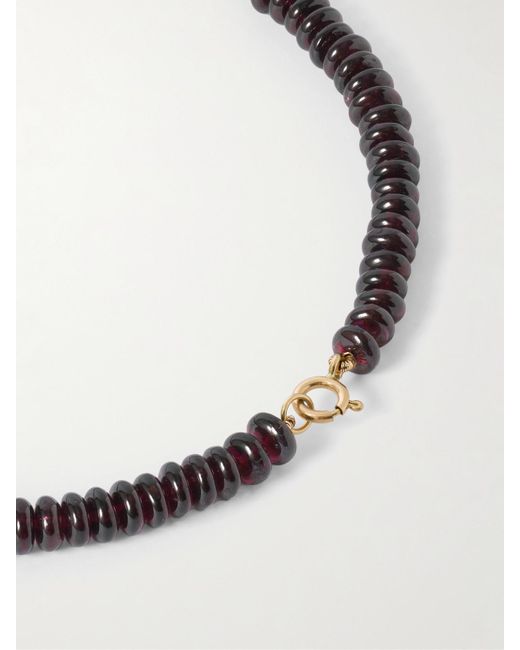 Loren Stewart Natural Scarlet 14-Karat, Garnet And Pearl Necklace