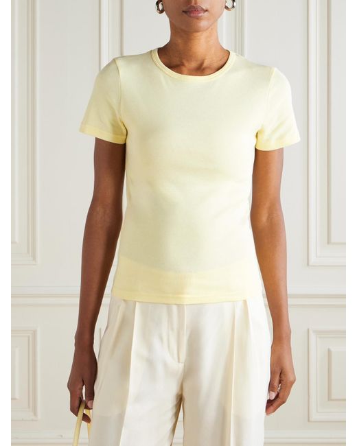 Matteau Yellow Baby Cotton-Jersey T-Shirt