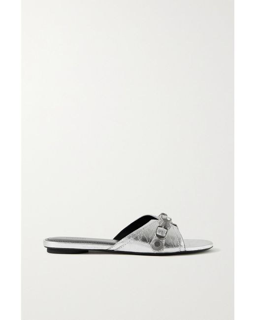 balenciaga embellished satin sandals