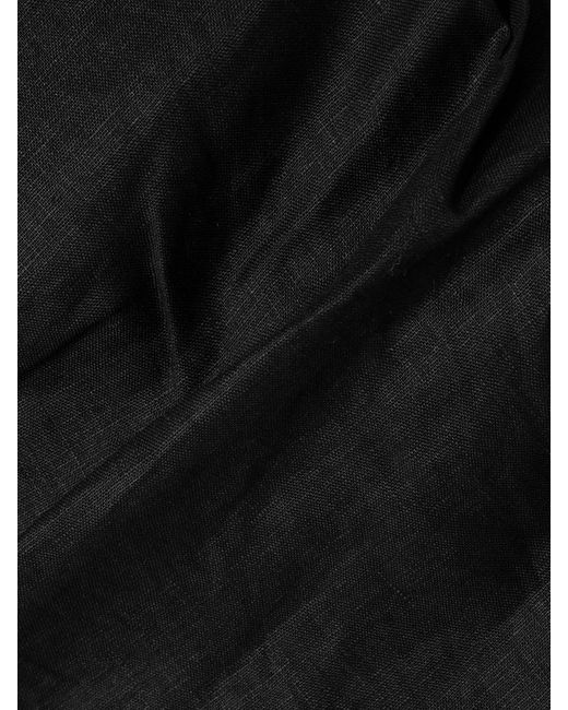 Sir Black Noemi Neckholder-Minikleid Aus Leinen Mit Raffungen