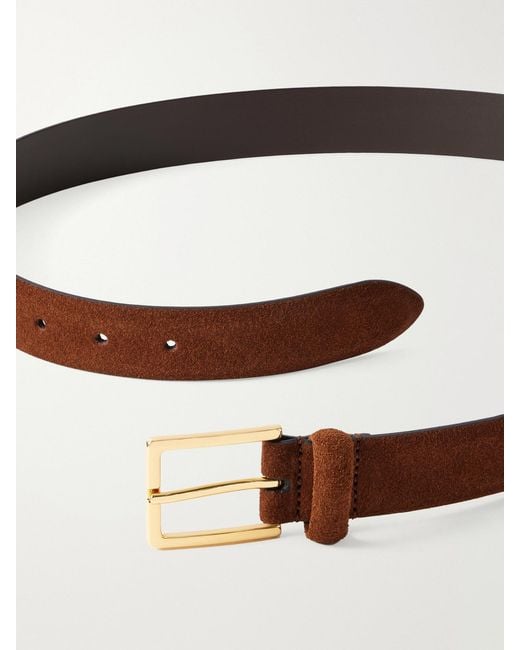 Andersons Brown Suede Belt
