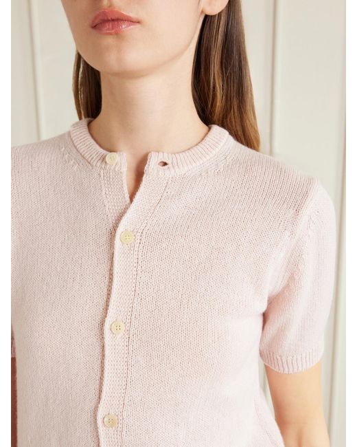 Auralee Natural Cashmere Cardigan