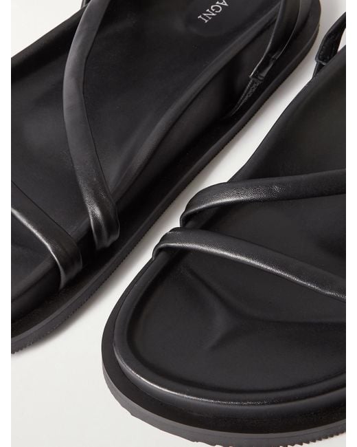 Sandales À Brides Arrière En Cuir Twist St. Agni en coloris Black