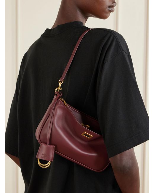 Balenciaga Purple Rodeo Sling Pochette Leather Shoulder Bag
