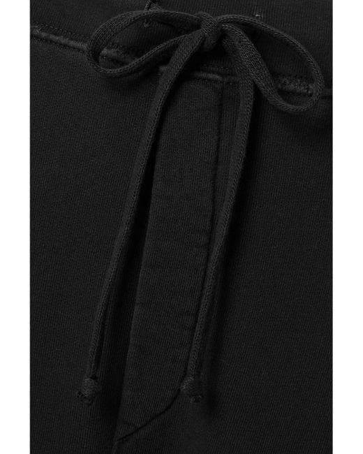 Nili Lotan Black Nolan Verkürzte Jogginghose Aus Baumwoll-jersey