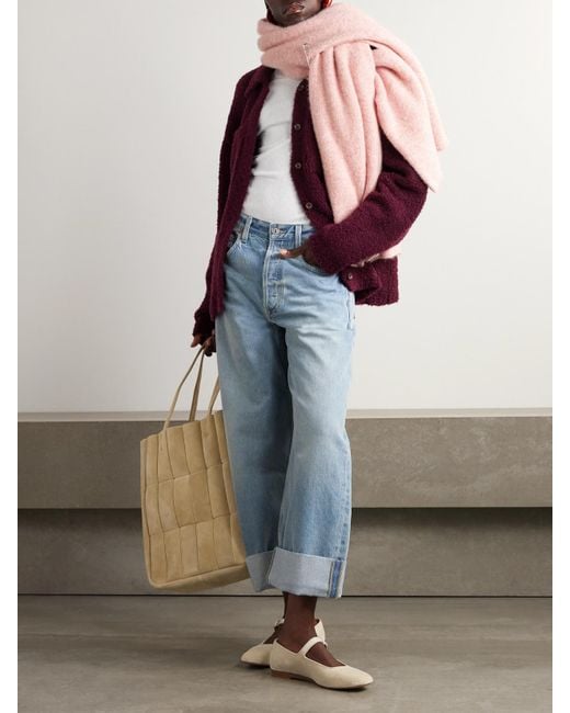 Citizens of Humanity Blue Ayla Hoch Sitzende Jeans Mit Weitem Bein Aus Bio-Denim