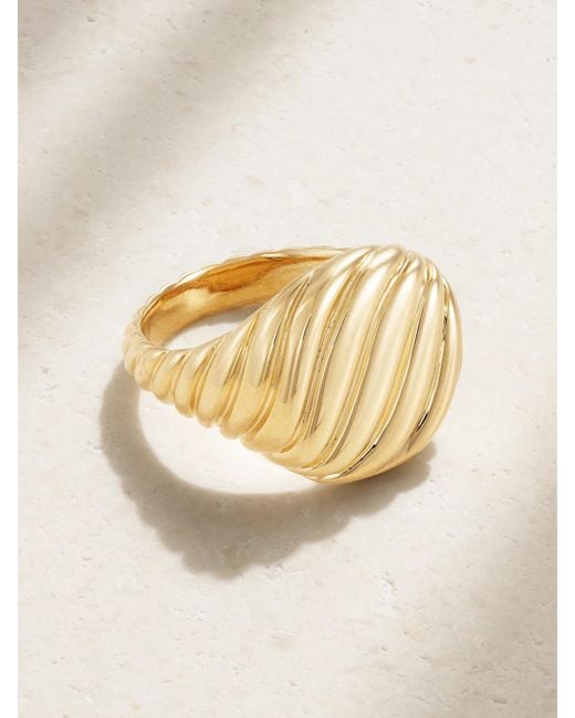 David Yurman Metallic Cable 18-Karat Signet Ring