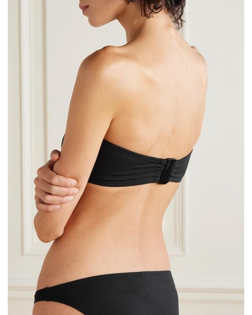 Eres Black Les Permanents Show Bandeau Bikini Top