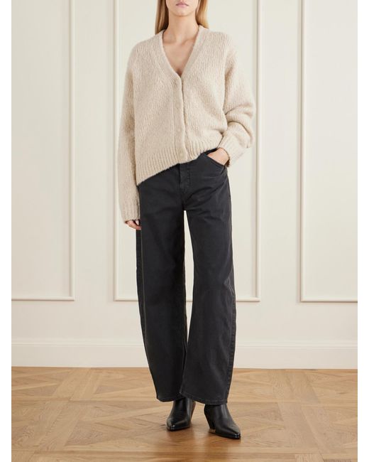 Nili Lotan Natural Lorana Wool And Cashmere-Blend Cardigan