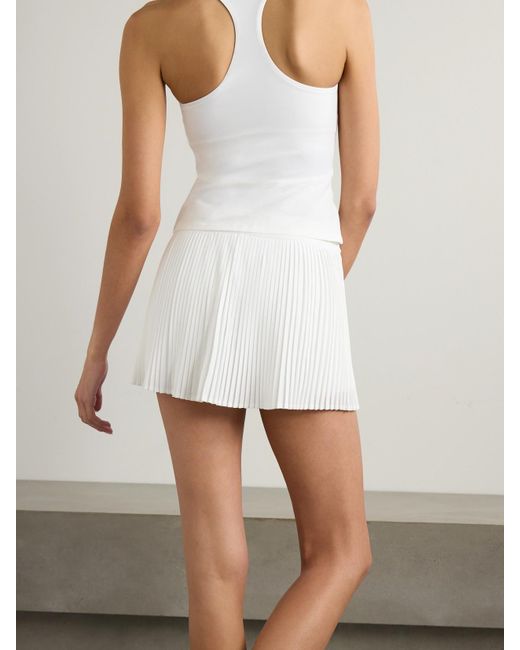 lululemon athletica White Varsity Hoch Sitzender Tennisrock Aus Swift-Material Mit Plissee