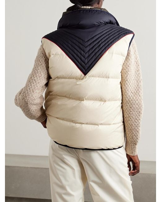Loro Piana Black Andry Reversible Two-Tone Quilted Shell Down Vest