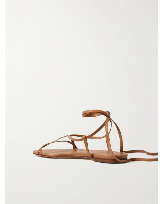 Aeyde Brown Penny Leather Sandals
