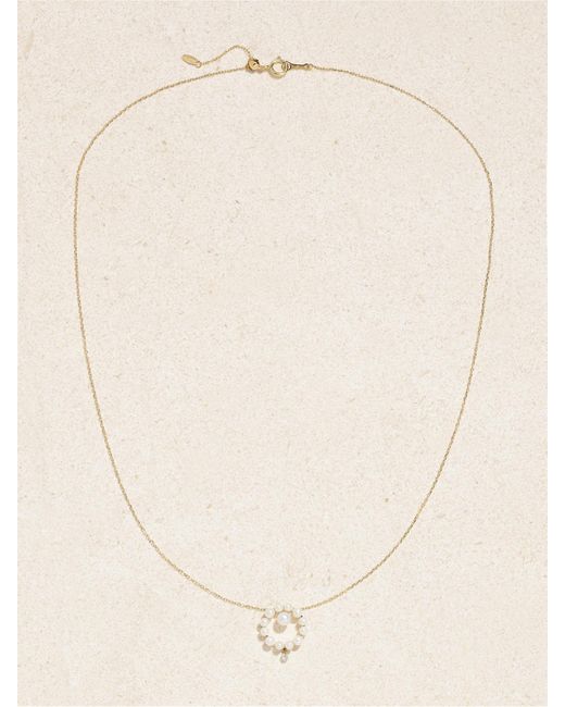 PERSÉE Natural Kette Mit Perlen, Diamant Und Details Aus 18 Karat