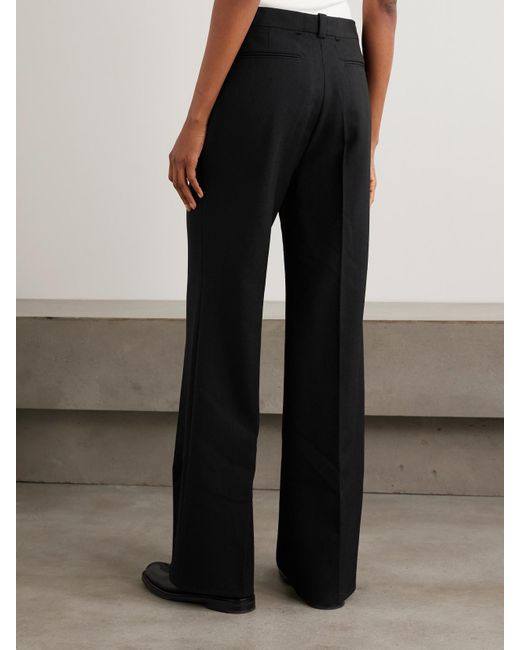 Calvin Klein Black Etna Wool Wide-Leg Pants