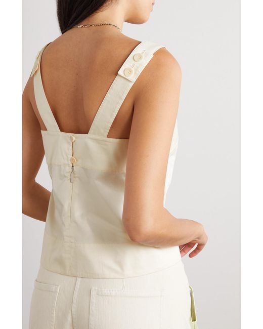 Tibi Natural Organic Cotton-Poplin Tank