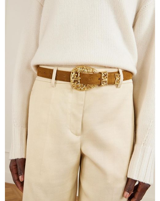 DEHANCHE Natural Versaille Suede Belt