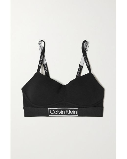 Calvin Klein Reimagined Heritage Stretchcotton Jersey Softcup Bra in