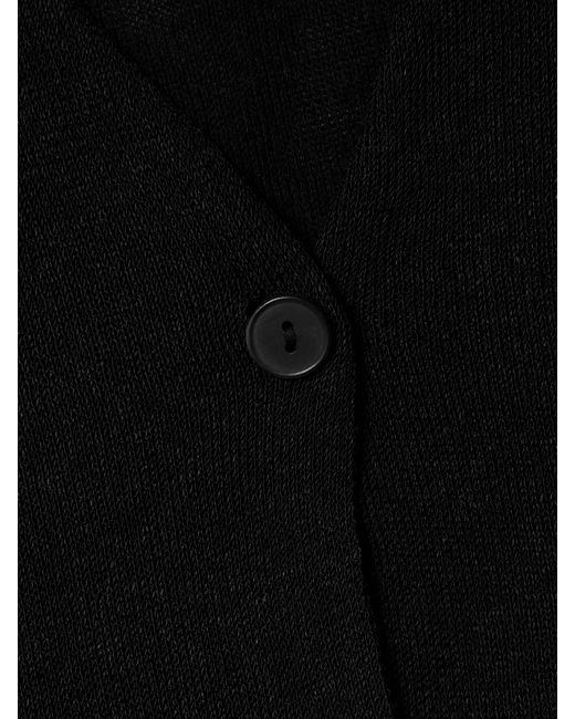 The Row Black Jheel Cardigan Aus Einer Leinenmischung