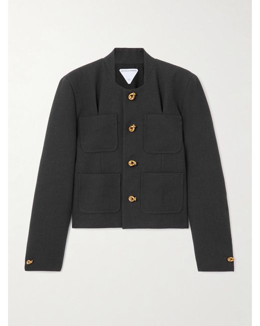 Bottega Veneta Black Woven Jacket