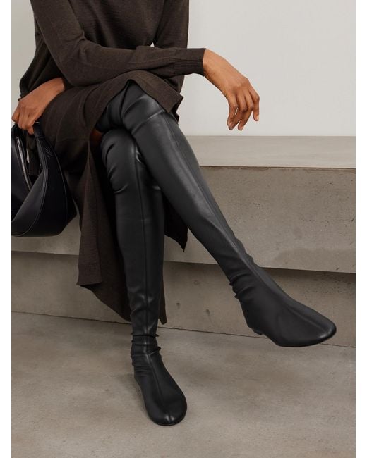 Proenza Schouler White Tee Over-The-Knee Boots