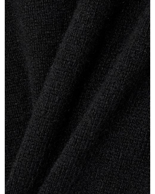 The Elder Statesman Black Verkürzter Kaschmirpullover