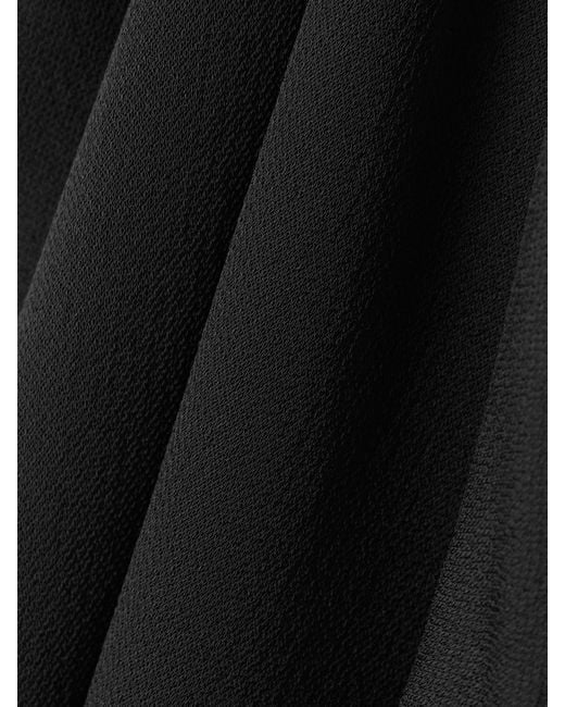 Alaïa Black Open-Back Jersey Turtleneck Bodysuit