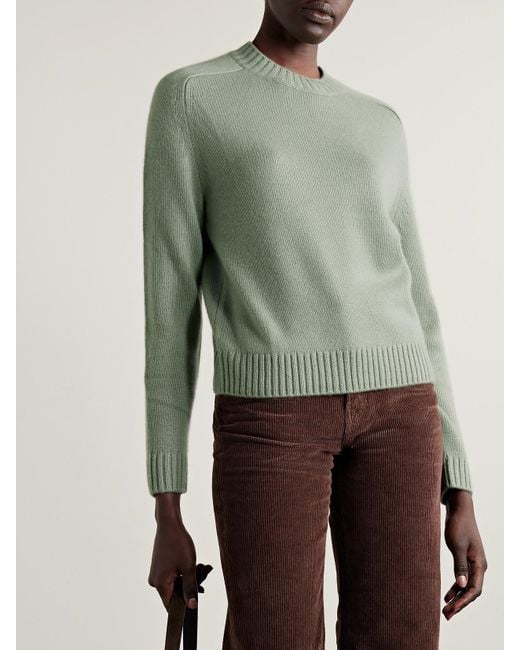Pull En Cachemire New Jill Twp en coloris Green
