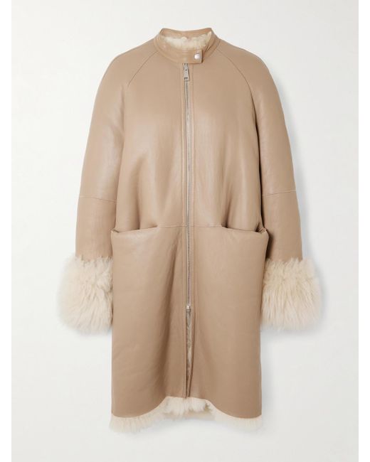 Totême  Natural Avalan Wendbarer Mantel Aus Shearling