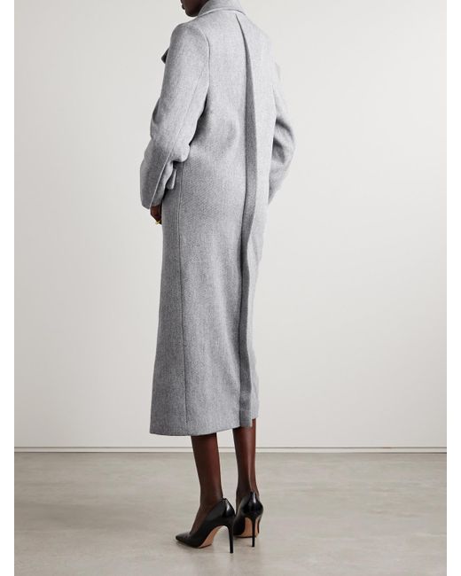 Marie Adam-Leenaerdt Gray Wool Coat