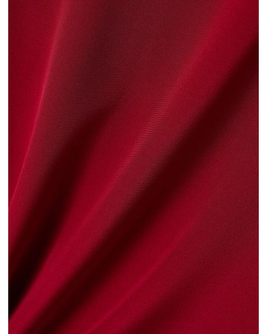 Altuzarra Red Danielle Silk-Cady And Organza Midi Dress