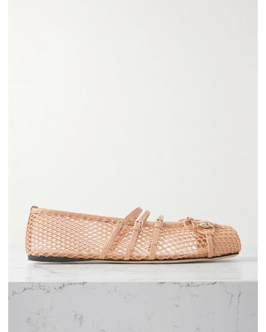 Gucci Pink Horsebit Ballet Flat