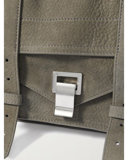 Proenza Schouler Green Ps1 Tiny Schultertasche Aus Nubukleder