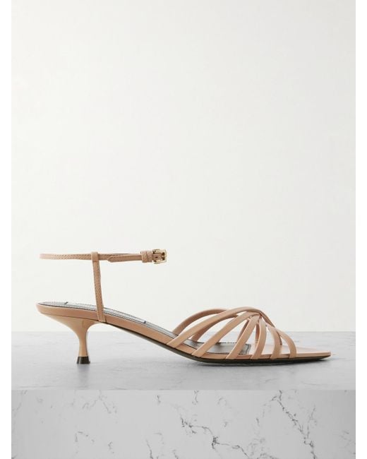 Victoria Beckham Natural Leather Sandals